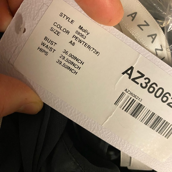 Azazie Molly A8 Pewter - Picture 4 of 4